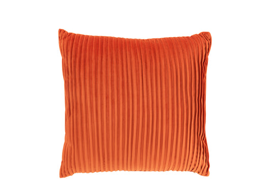 CUSHION LINES VELVET ORANGE