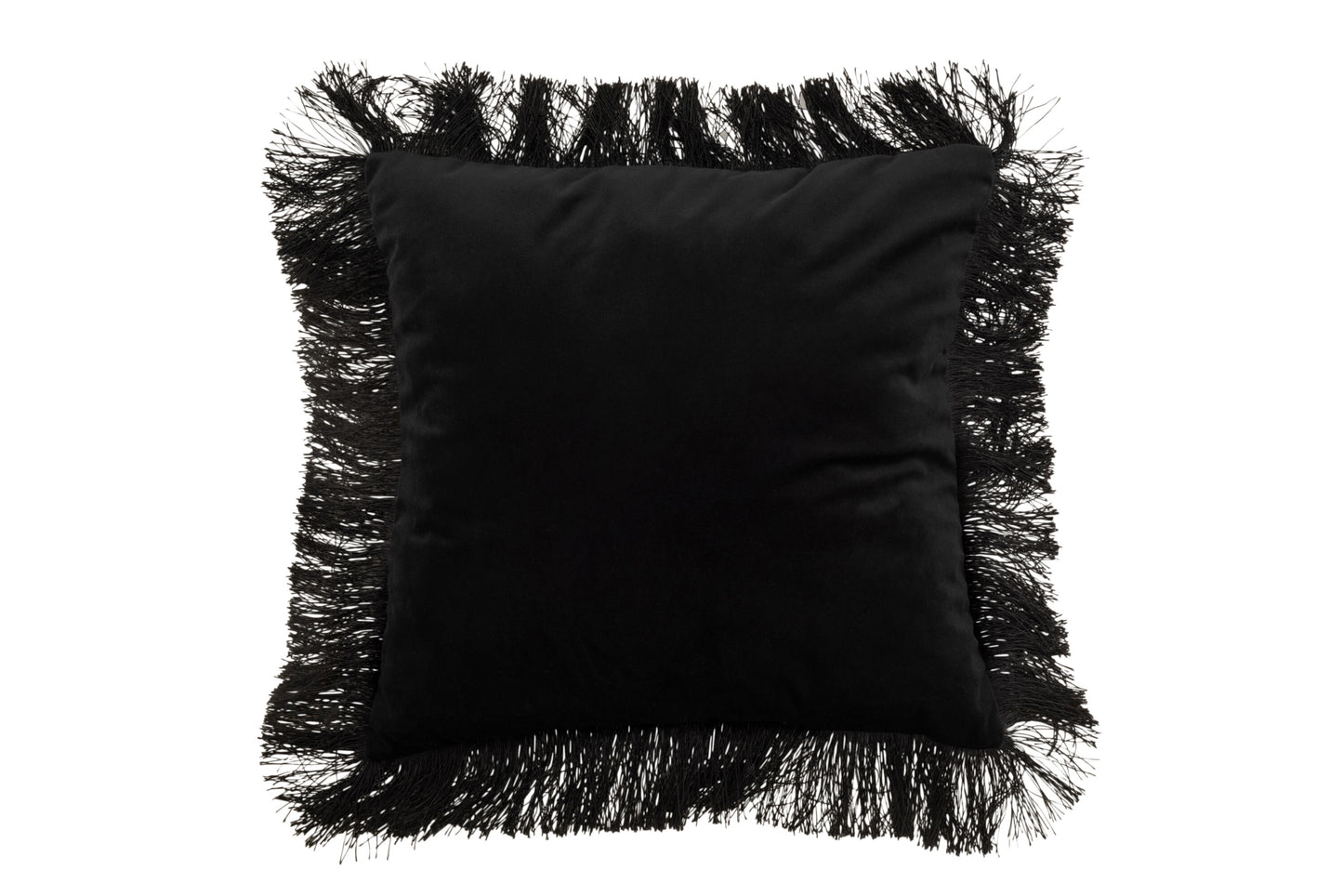 CUSHION THREADS VELVET BLACK