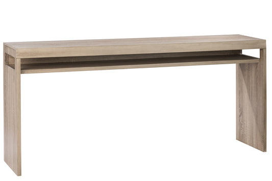 CONSOLE 1 SHELF WOOD METAL NATURAL