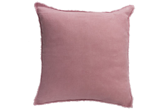 CUSHION STONEWASHED LINEN OLD PINK