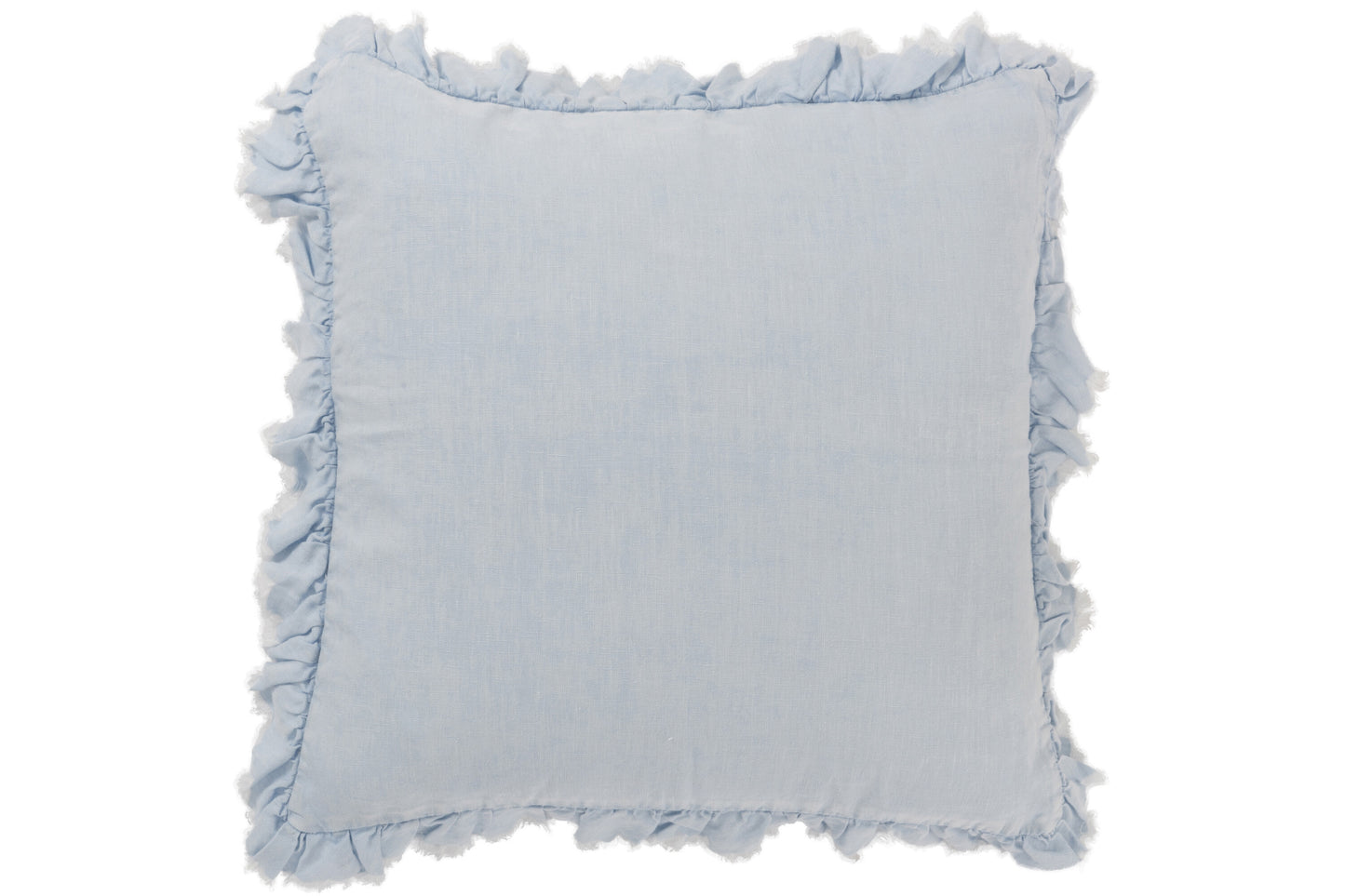 CUSHION ROMANTIC LINEN LIGHT BLUE