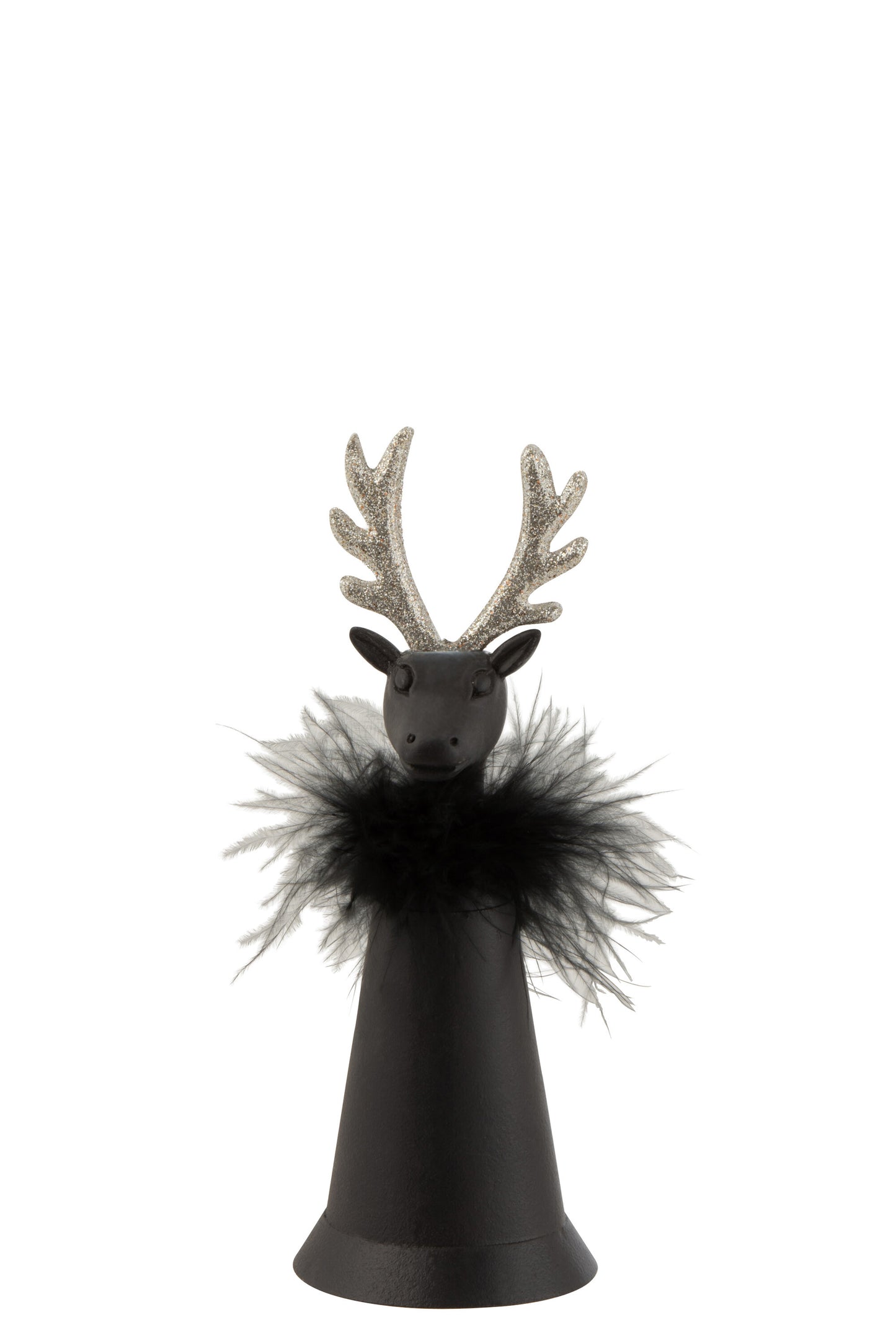 REINDEER+BELL FUR/METAL BLACK