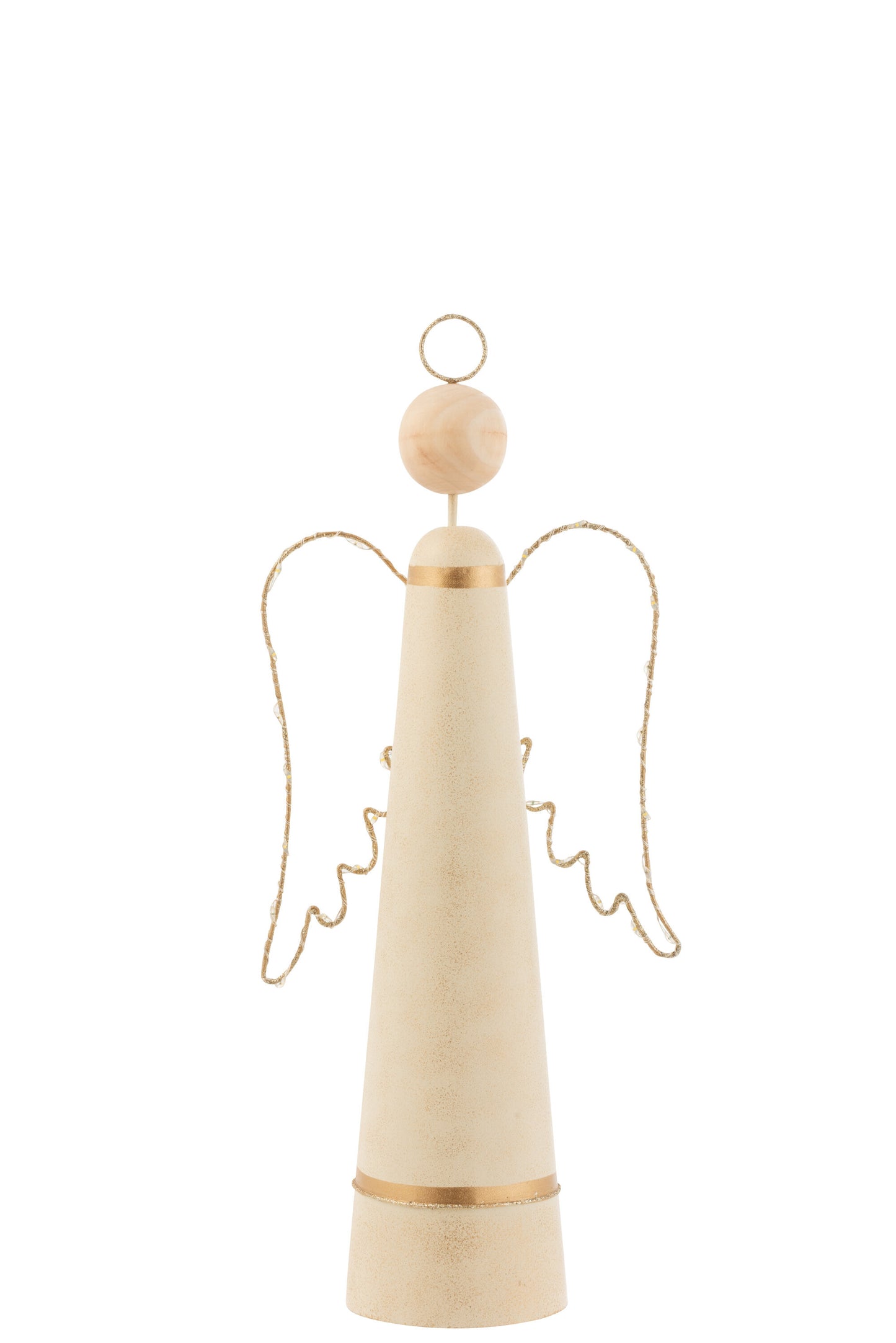 ANGEL+LED METAL BEIGE/GLITTER GOLD LARGE