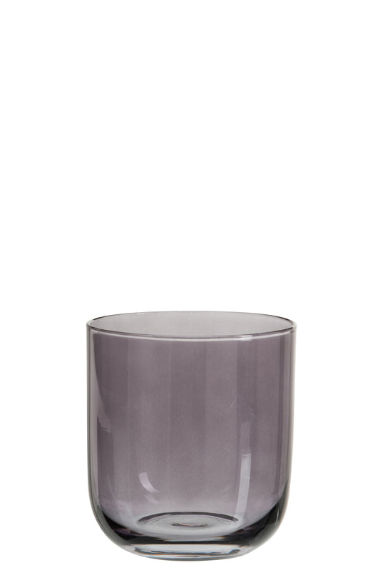 DRINKING GLASS WLS ROUND GLASS DARK GREY