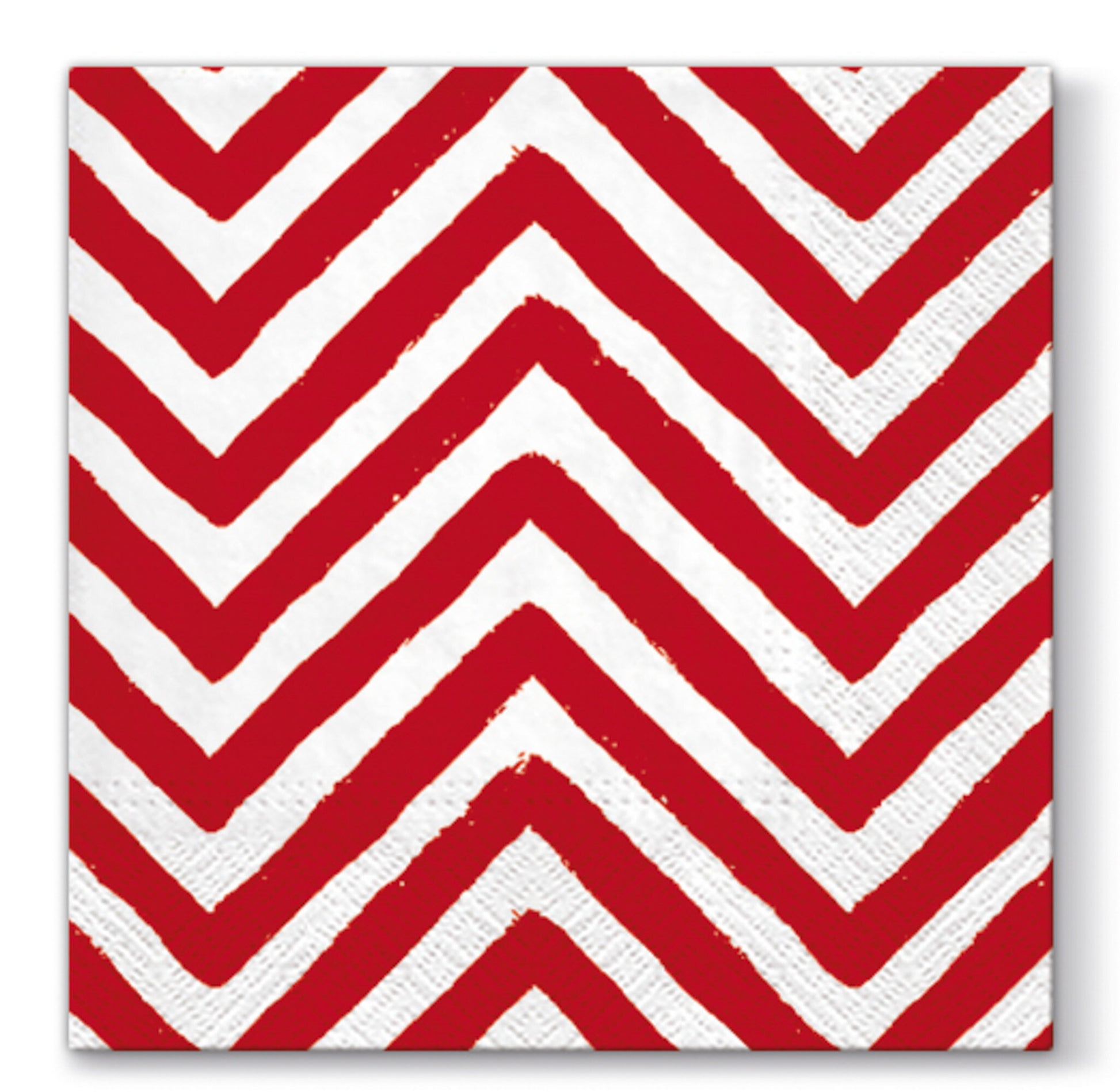 NAPKIN PACK 20 CHEVRON RED