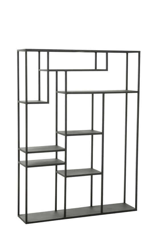 RACK IRREGULAR SHELF METAL BLACK