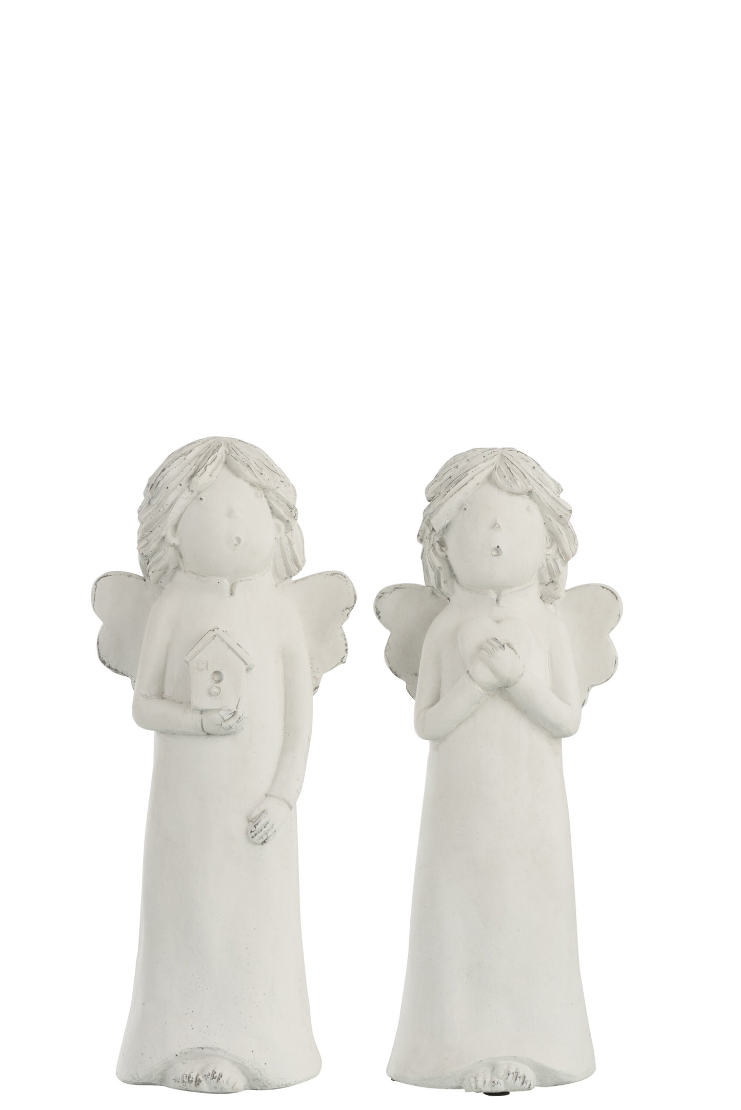 ANGEL HEART/HOUSE POLYRESIN WHITE M ASSORTMENT 2