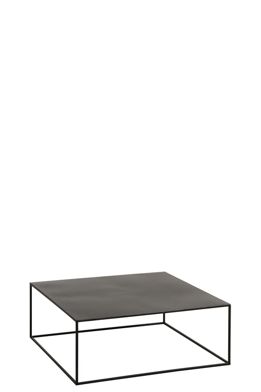 COFFEE TABLE SQUARE METAL BLACK