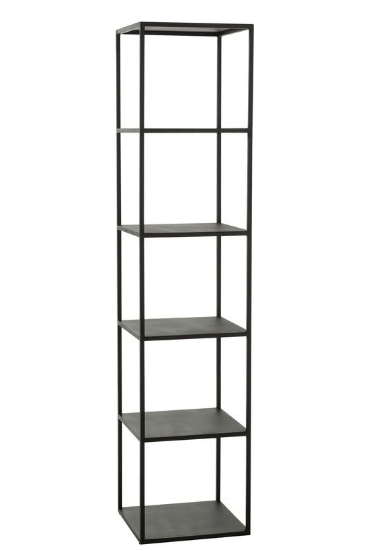 RACK 6 LEVELS METAL BLACK