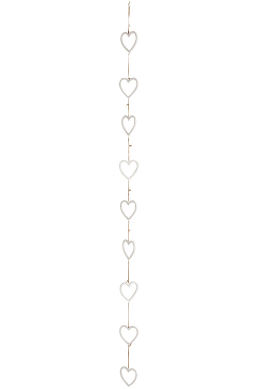 GARLAND HEART PORCELAIN WHITE