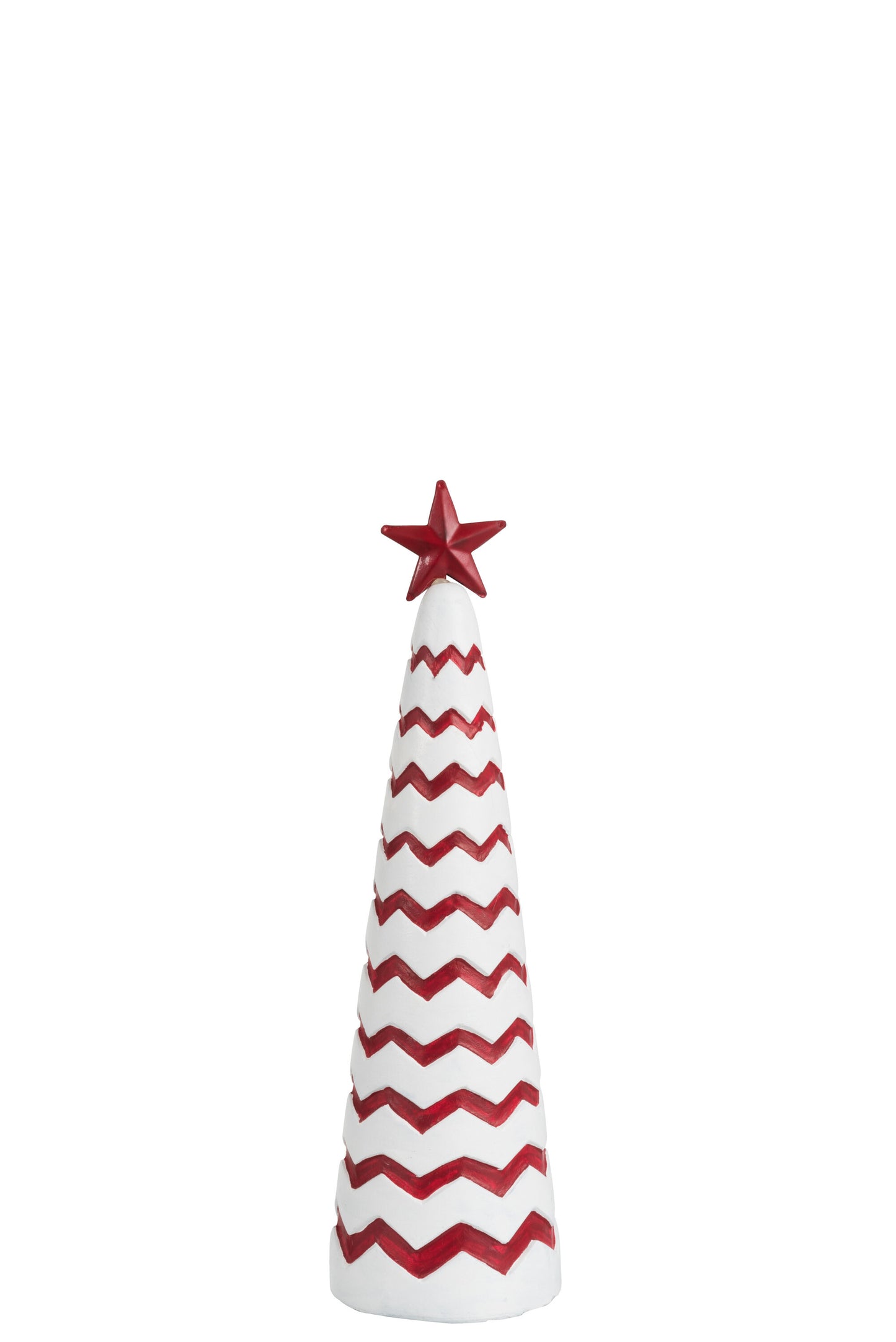 CHRISTMAS TREE CEMENT RED/WHITE SMALL