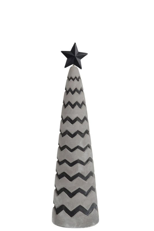 CHRISTMAS TREE CEMENT GREY/BLACK MEDIUM