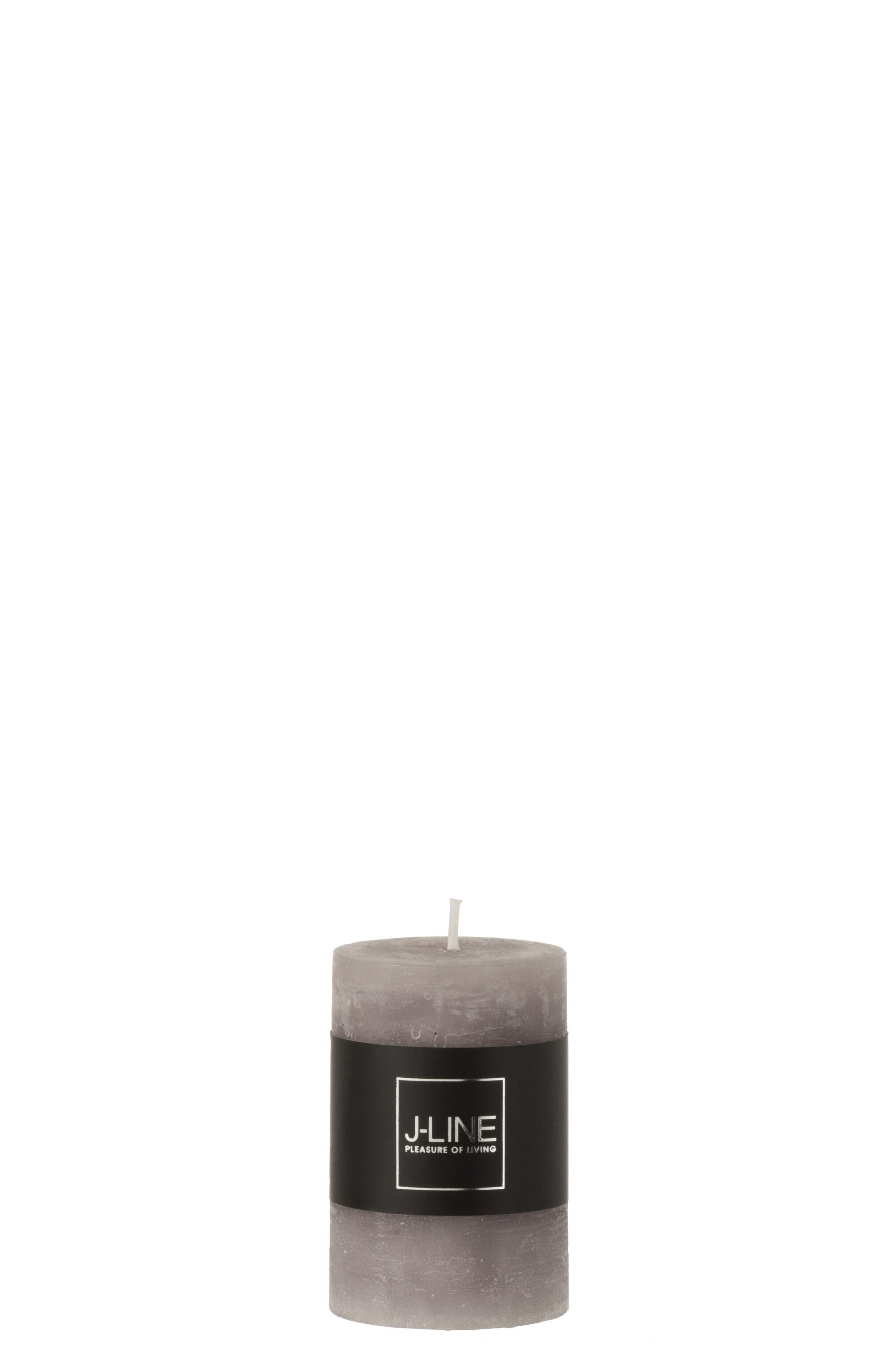 CYLINDER CANDLE  DARK GREY  S18H