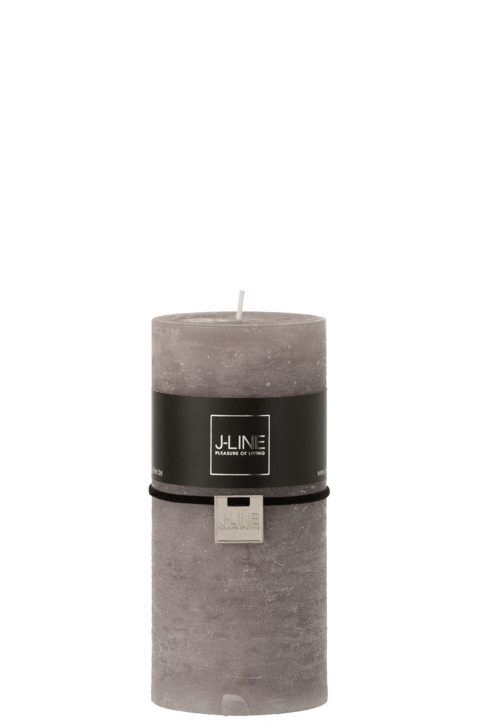 CYLINDER CANDLE  DARK GREY L52H