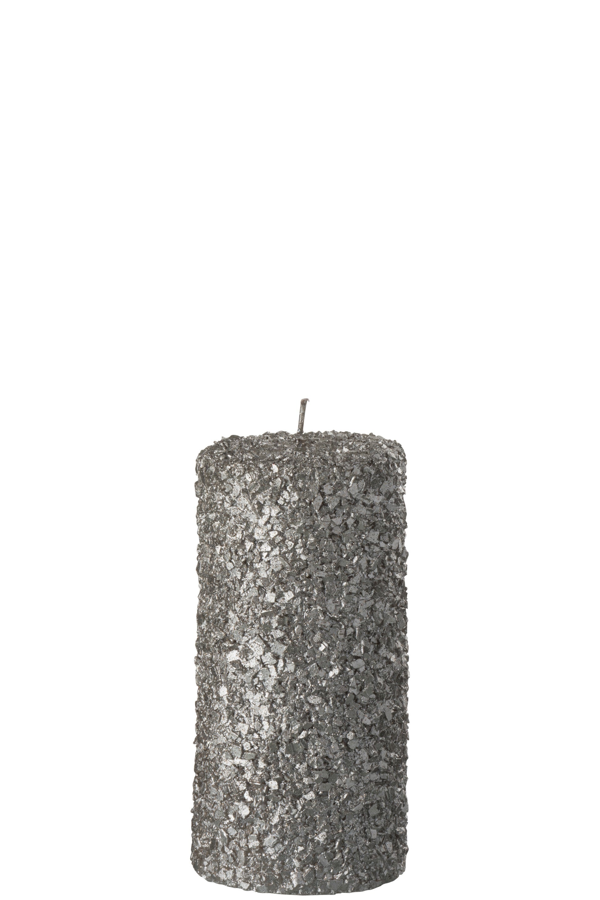 CYLINDER CANDLE GLITTER WAX CHAMPAGNE LARGE-38H