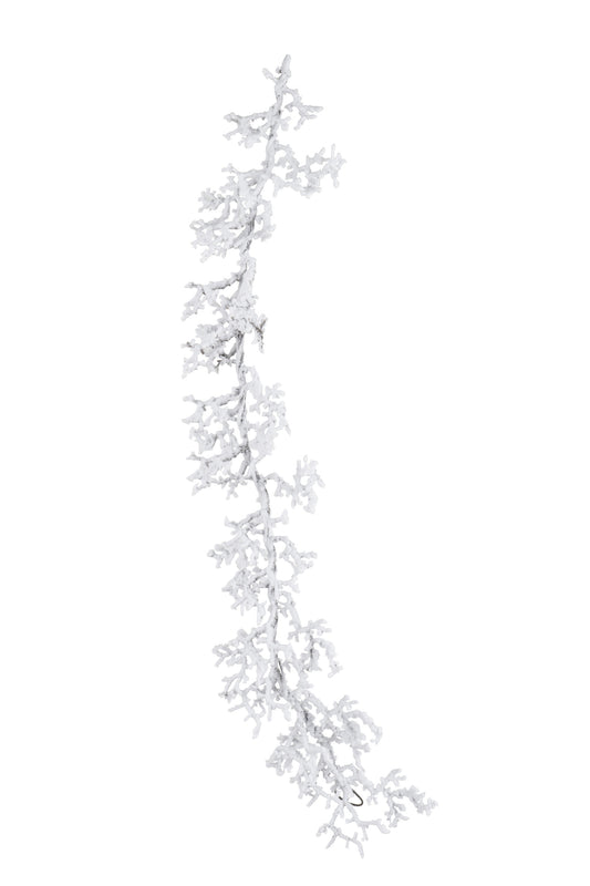 BRANCH HANGING/LYING PLASTIC SNOWY WHITE