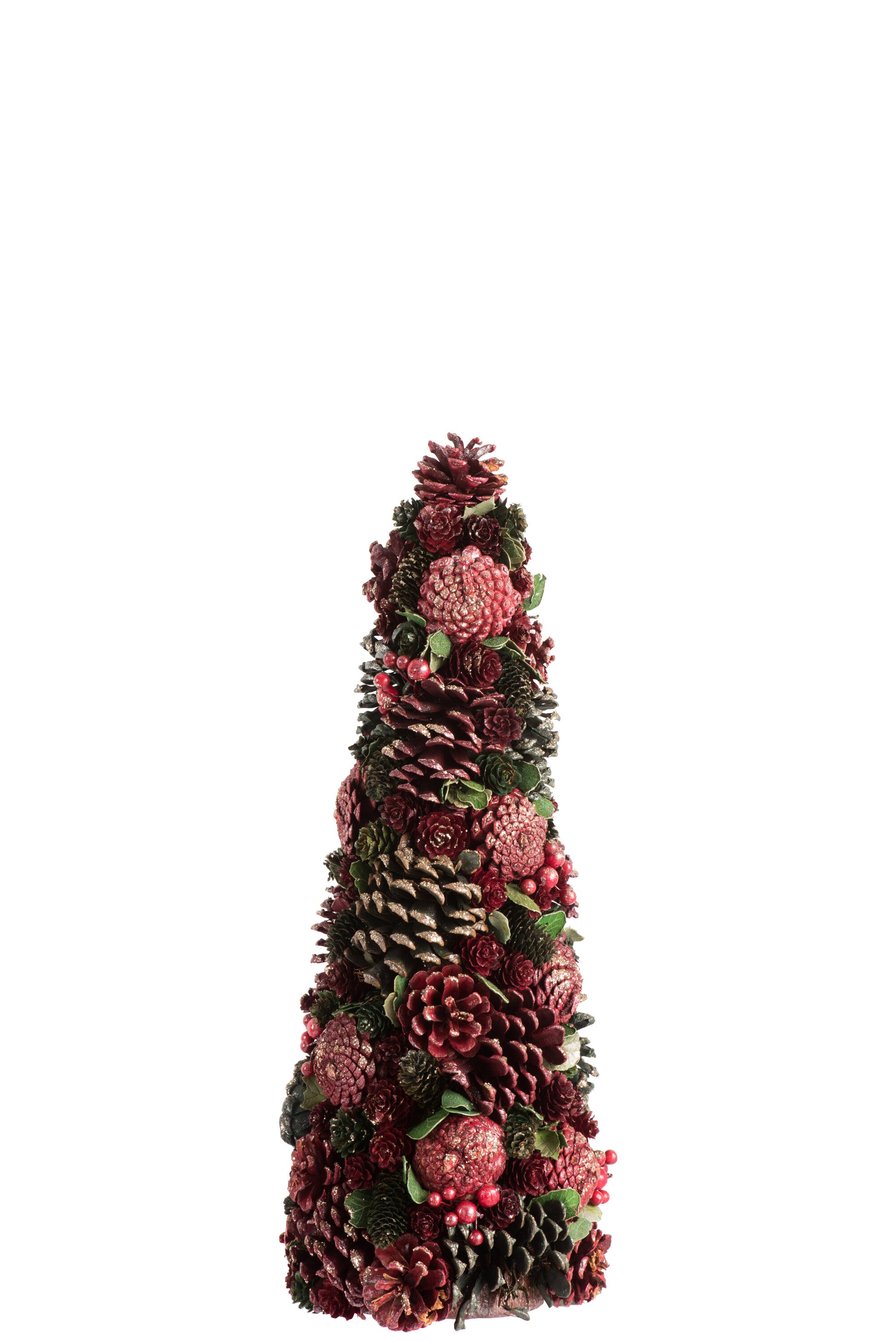 CONE PINE CONES/BERRY RED/GREEN SMALL