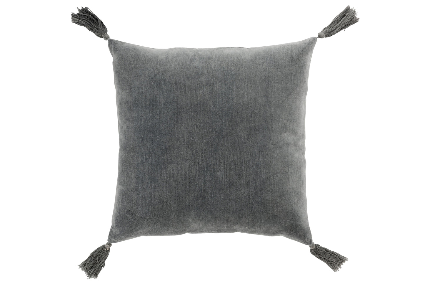 CUSHION TASSEL COTTON GREY