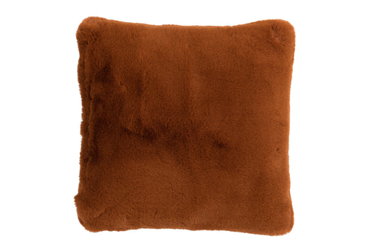 CUSHION CUTIE POLYESTER BROWN/ORANGE