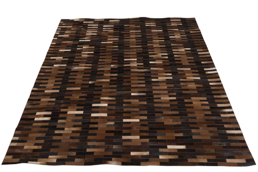 RUG CHALET LEATHER BROWN