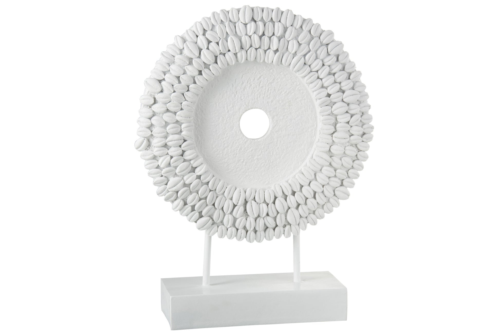 CIRCLE ON FOOT SHELLS POLYRESIN WHITE