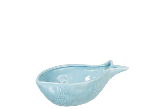 BOWL FISH PORCELAIN BLUE