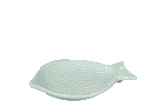 DISH FISH PORCELAIN GREEN