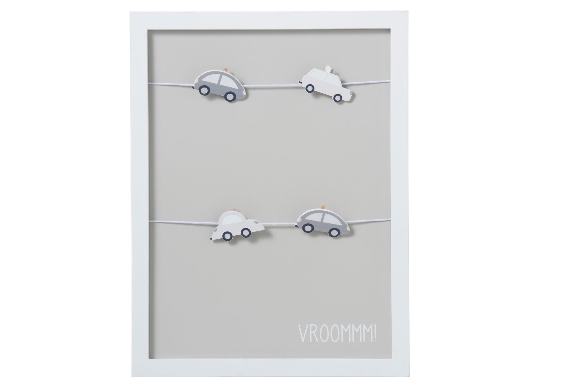 PHOTO FRAME WITH 4 CLIPS 4 AUTO WOOD GREY