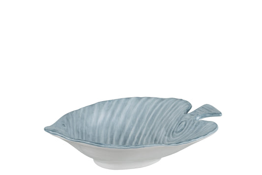 BOWL FISH DOLOMITE BLUE SMALL