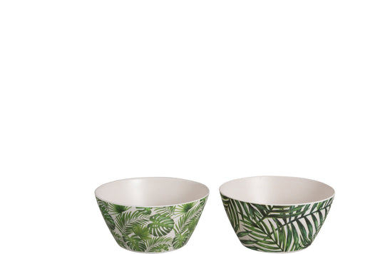 BOWL TROPICAL BAMBOO GREEN SMALL ASSORTMENT OF 2