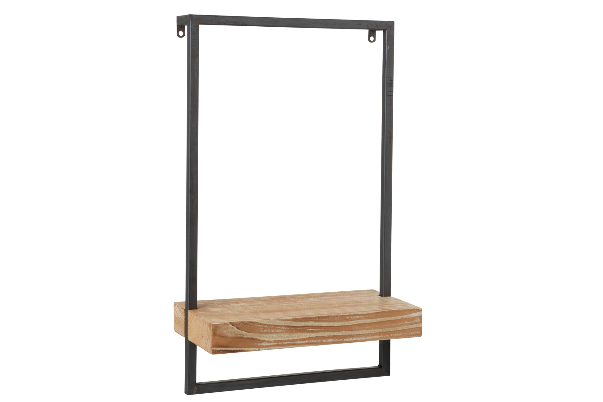 WALL RACK 1 SHELF WOOD/METAL NATURAL SMALL