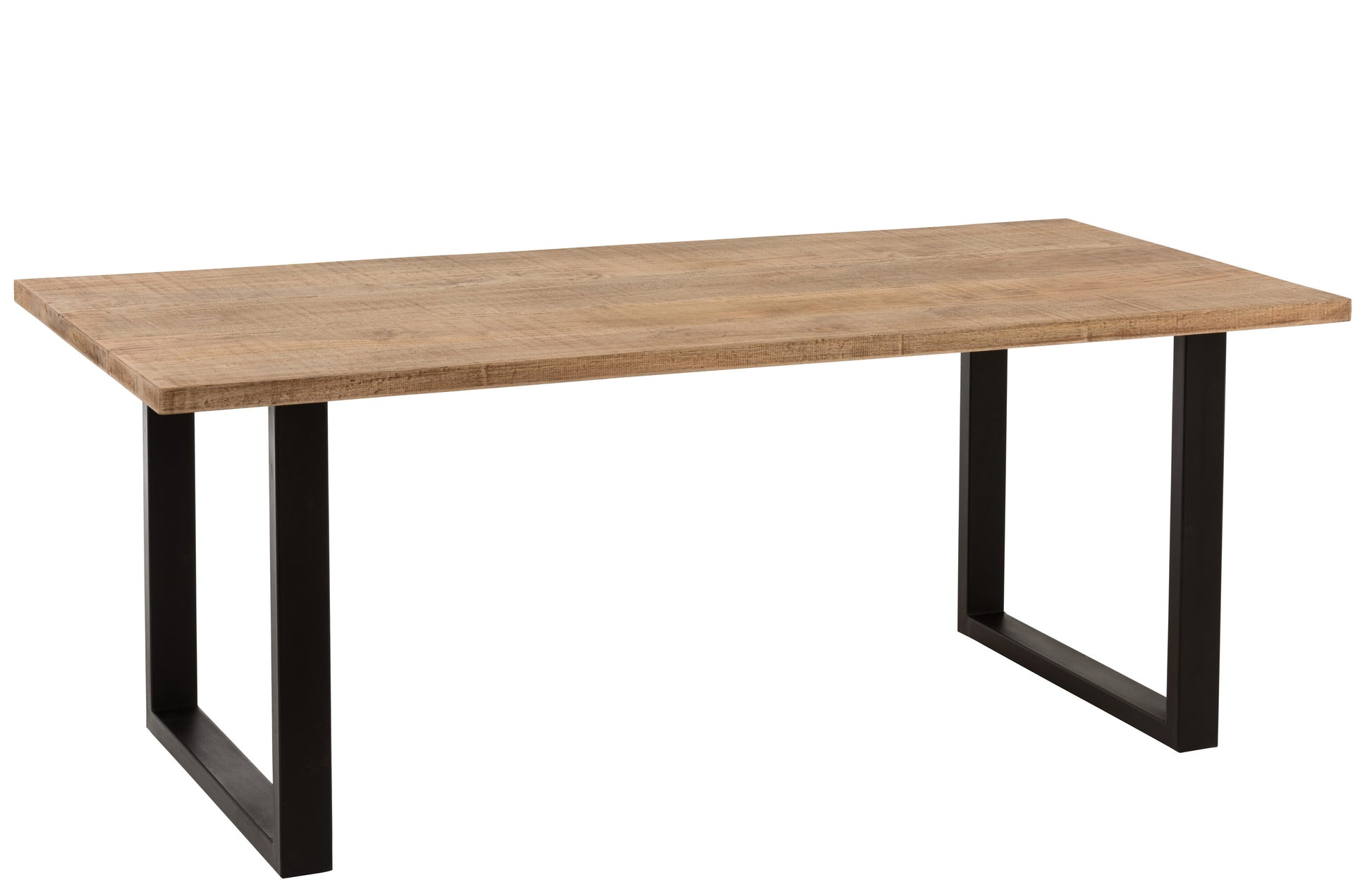 DINING TABLE JONA MANGO WOOD NATURAL/BLACK