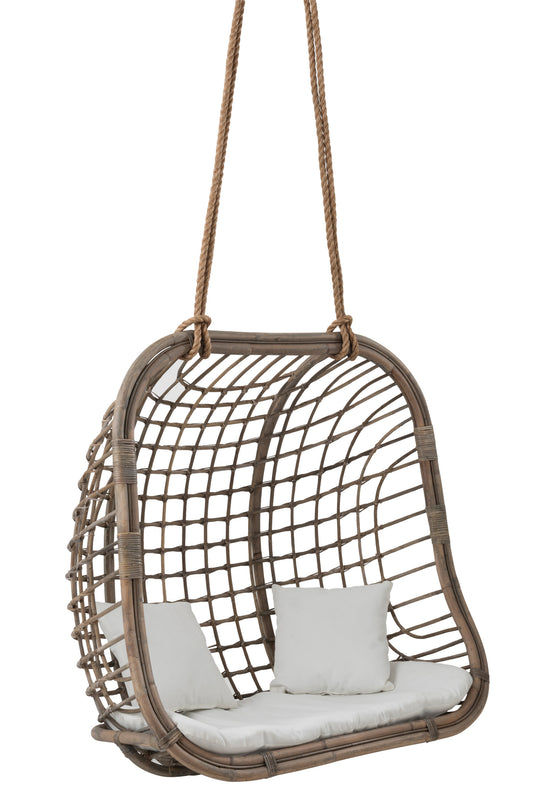 HANGING CHAIR 2P RATTAN NATURAL