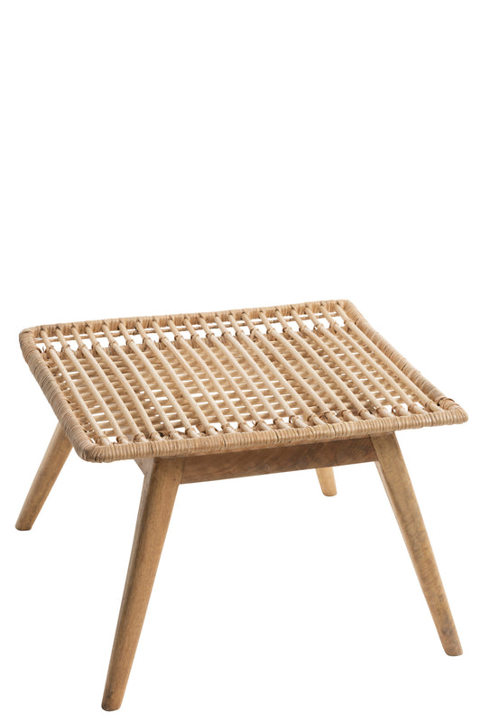 TABLE NANY RATTAN/MANGO WOOD NATURAL