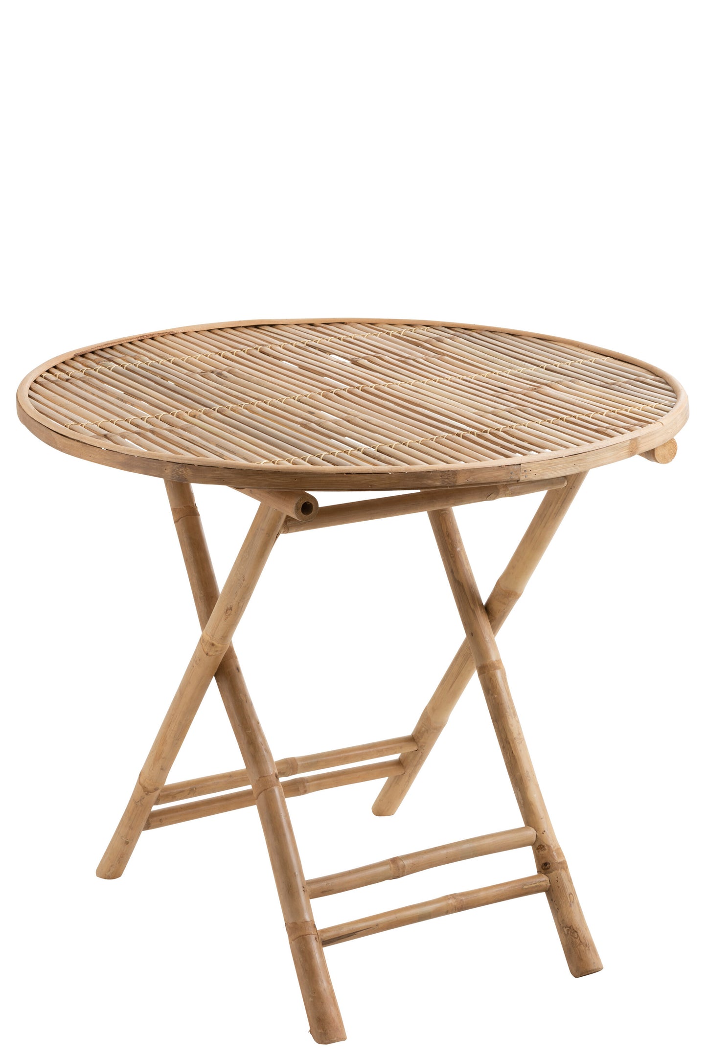 TABLE PLIABLE ROUND BAMBOO NATURAL