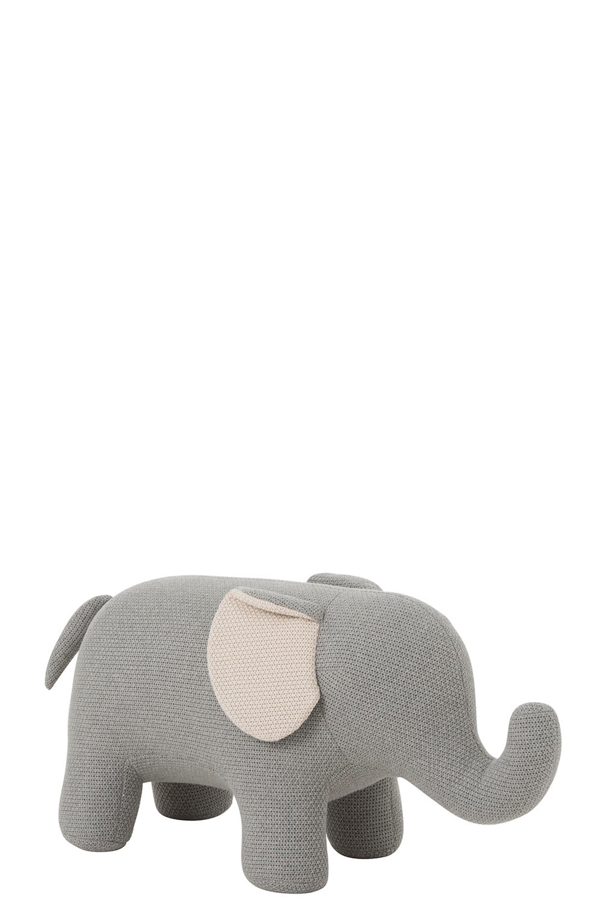 ELEPHANT BABY COTTON GREY/ECRU LARGE