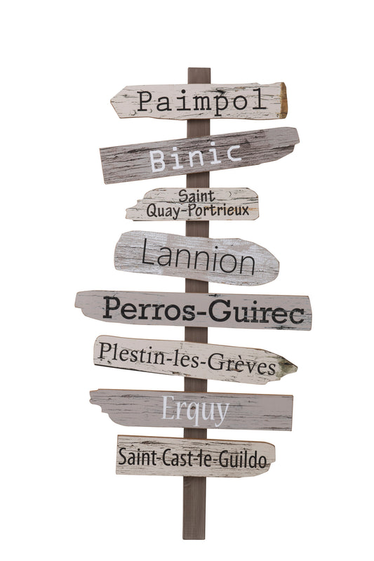 PLACARD CITIES 8 WOOD GREY MIX