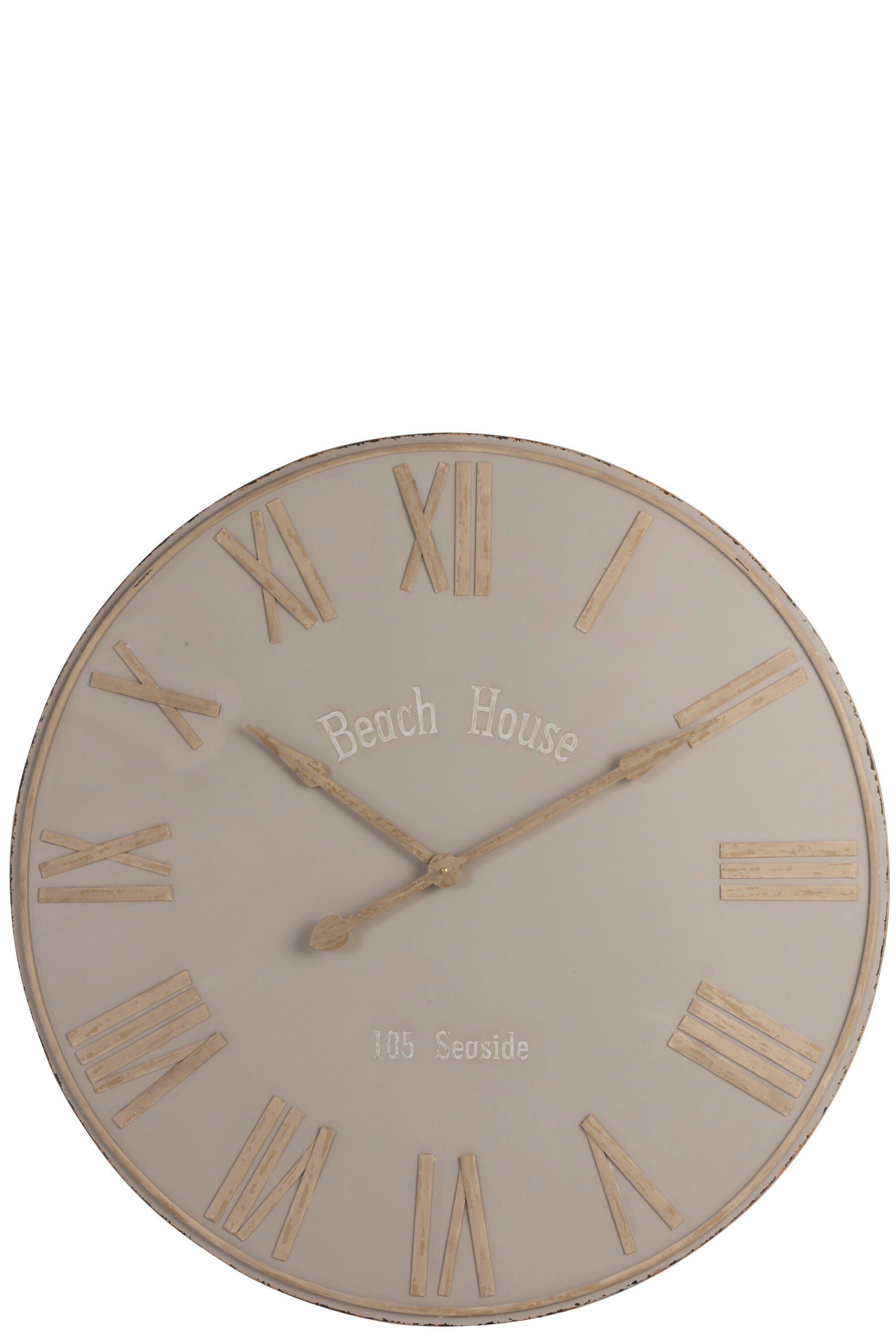 CLOCK BEACH HOUSE METAL BEIGE LARGE