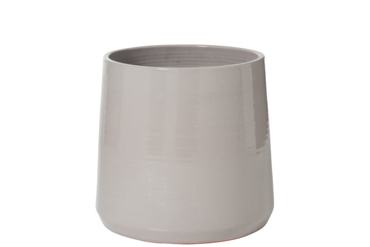 FLOWER POT ROUND CERAMIC GREY EXTRA LARGE