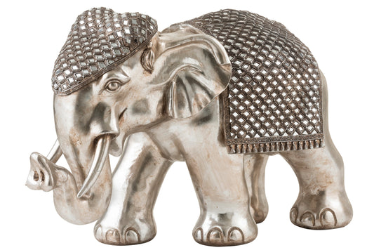 ELEPHANT MIRROR POLY SILVER X-LARGE