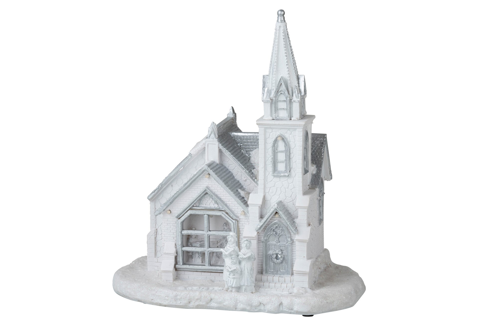 CHURCH WINTER LED POLYRESIN WHITE