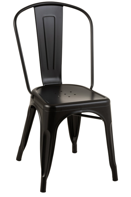 CHAIR BISTRO METAL BLACK