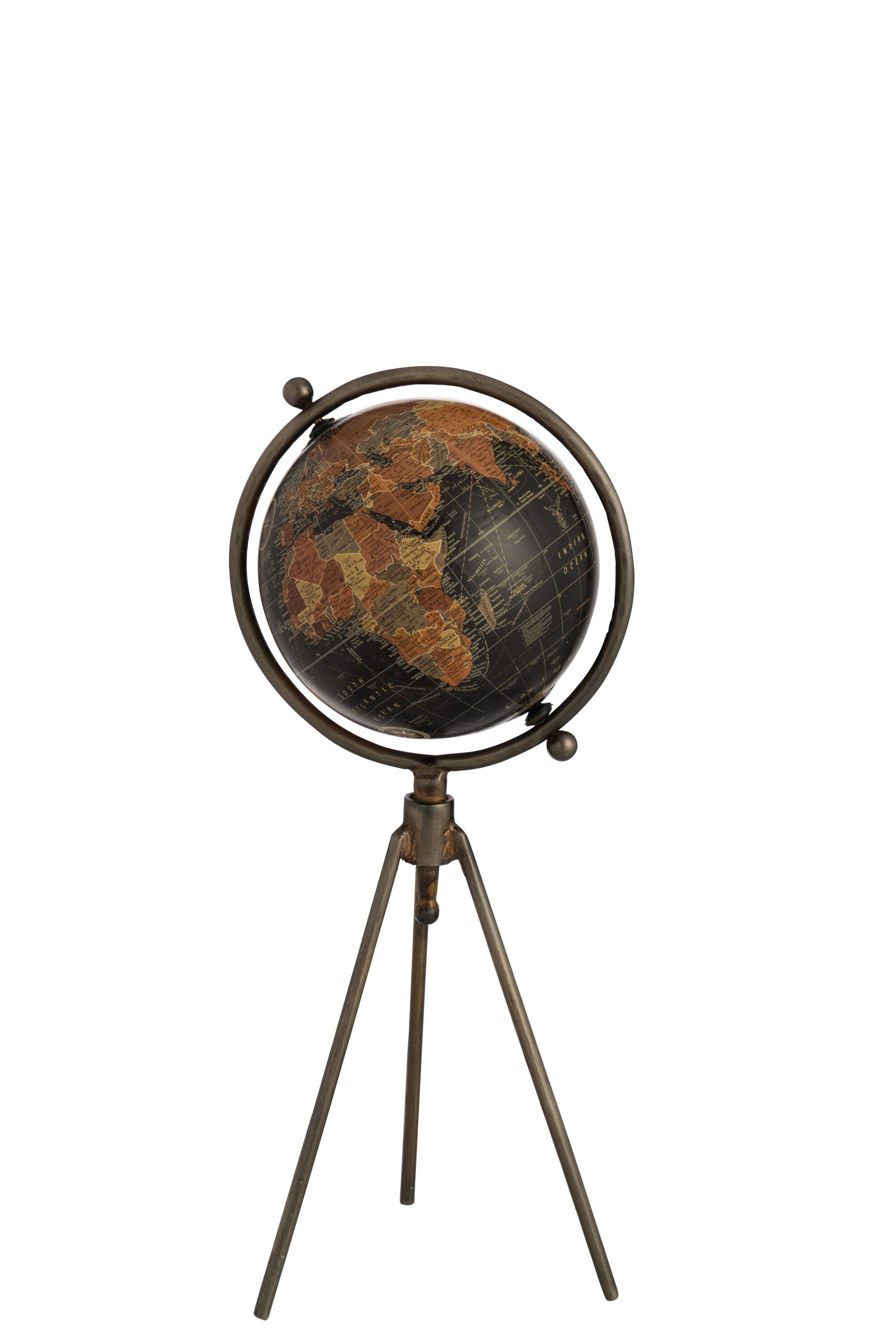 GLOBE TRIPOD IRON/PLASTIC BLACK SMALL