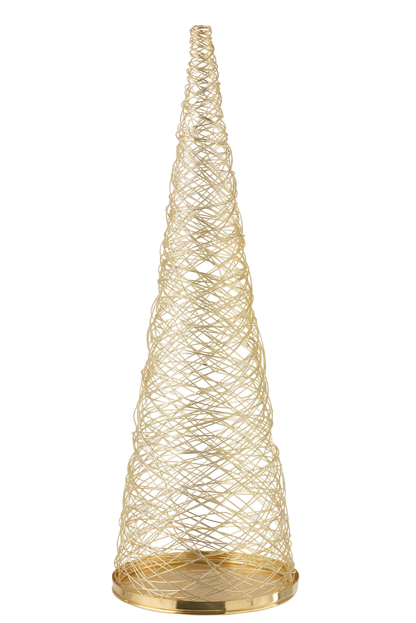 CONE DECORATION STAINLESS STEEL GOLD LARGE