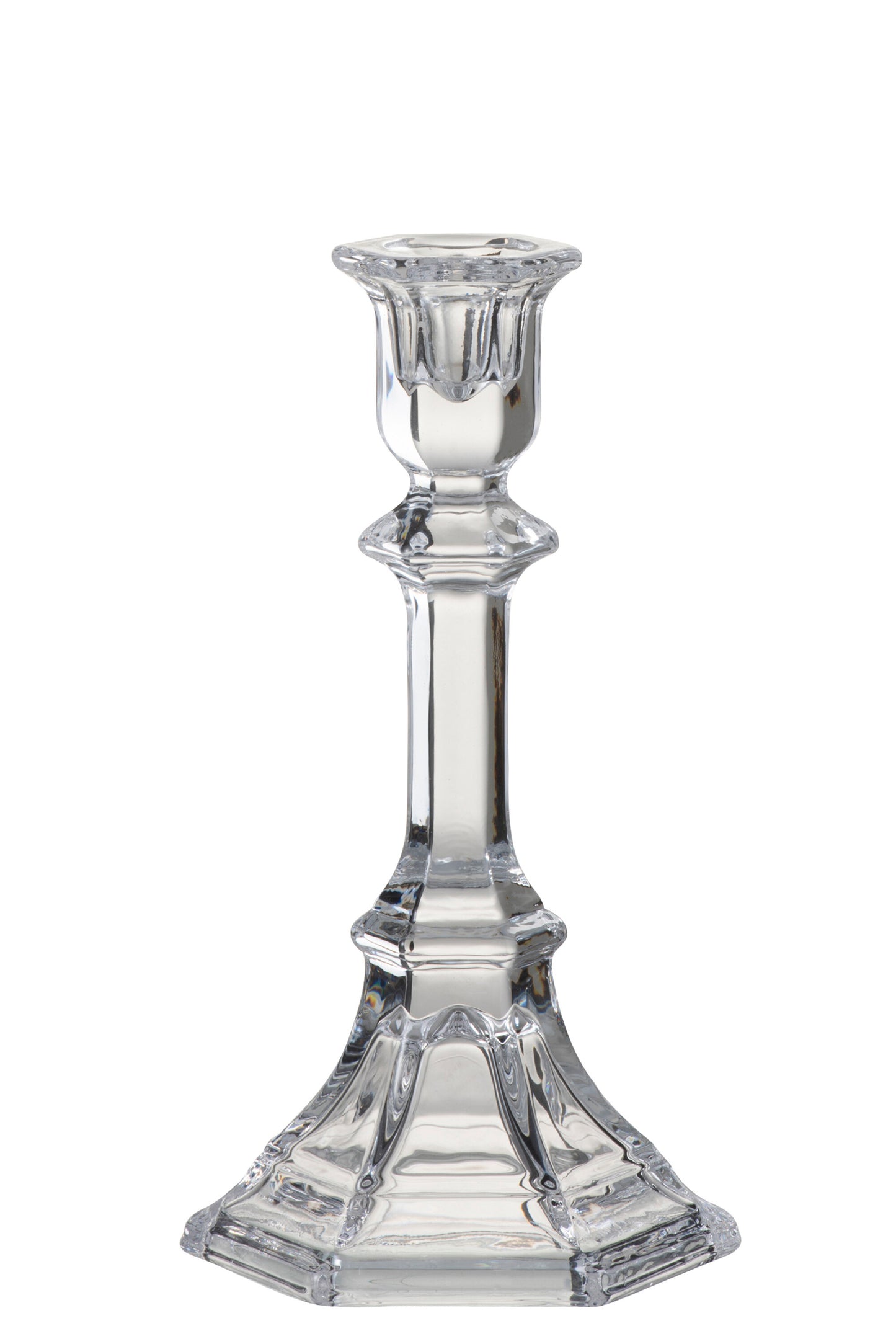 CANDLESTICK CLASSIC GLASS TRANSPARENT LARGE