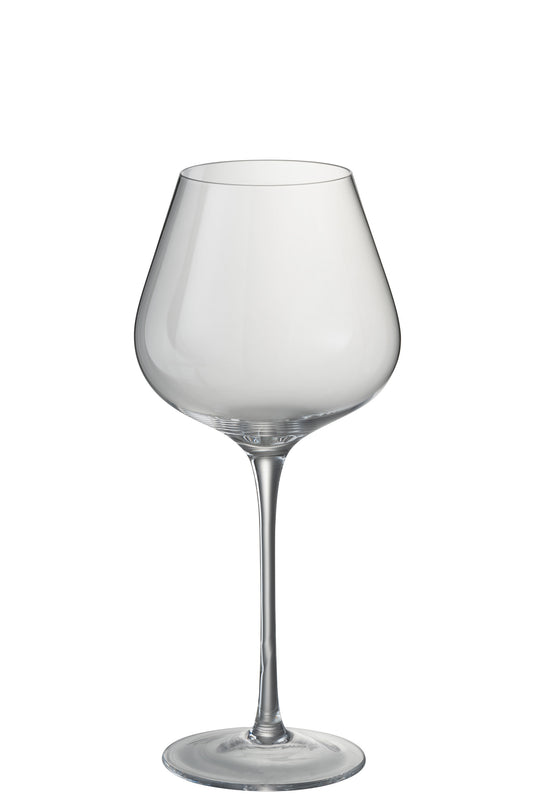 DRINKING GLASS WIDE WHITE WINE CRYSTAL GLASS TRANSPARENT