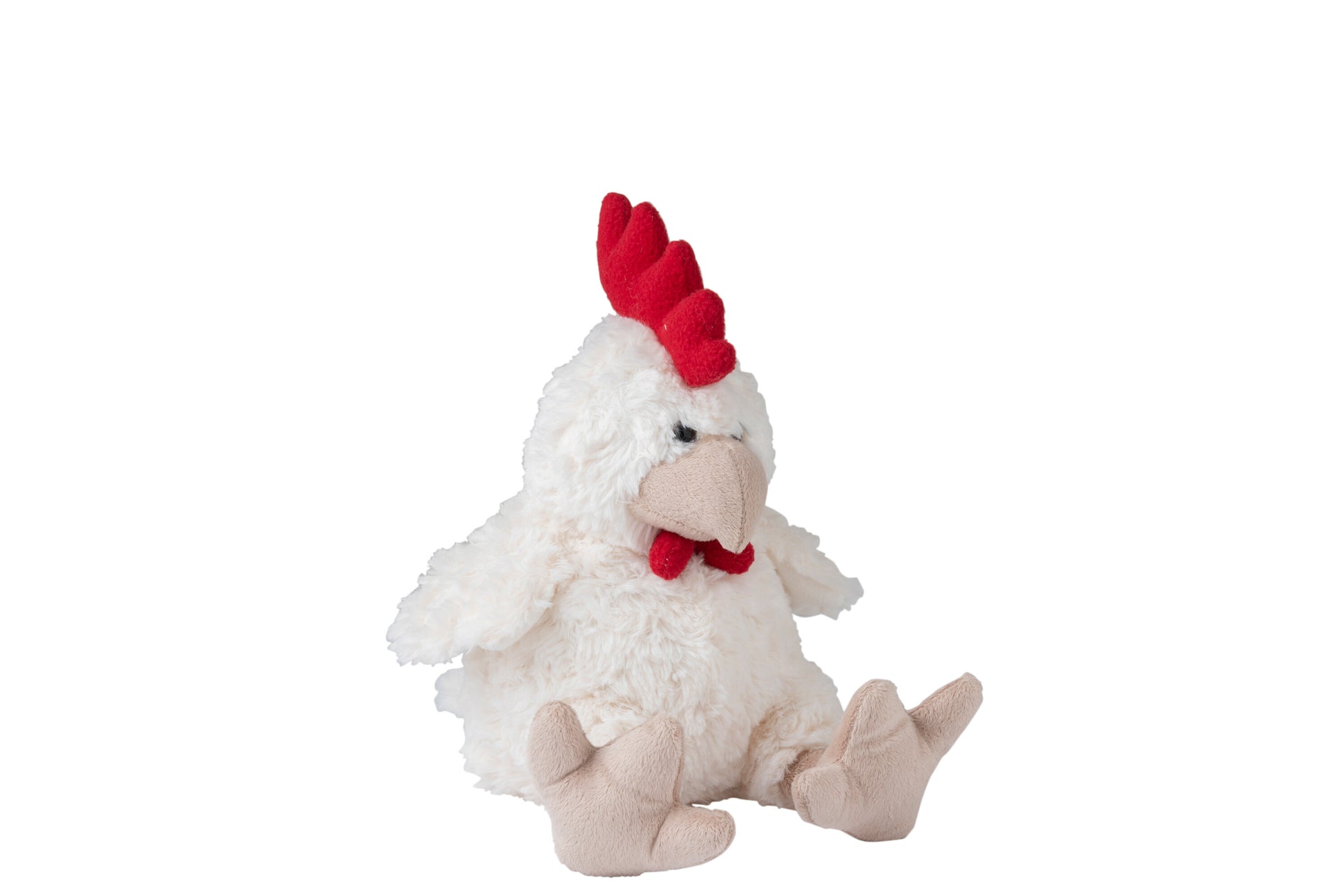 CHICKEN PLUSH BEIGE/RED MEDIUM