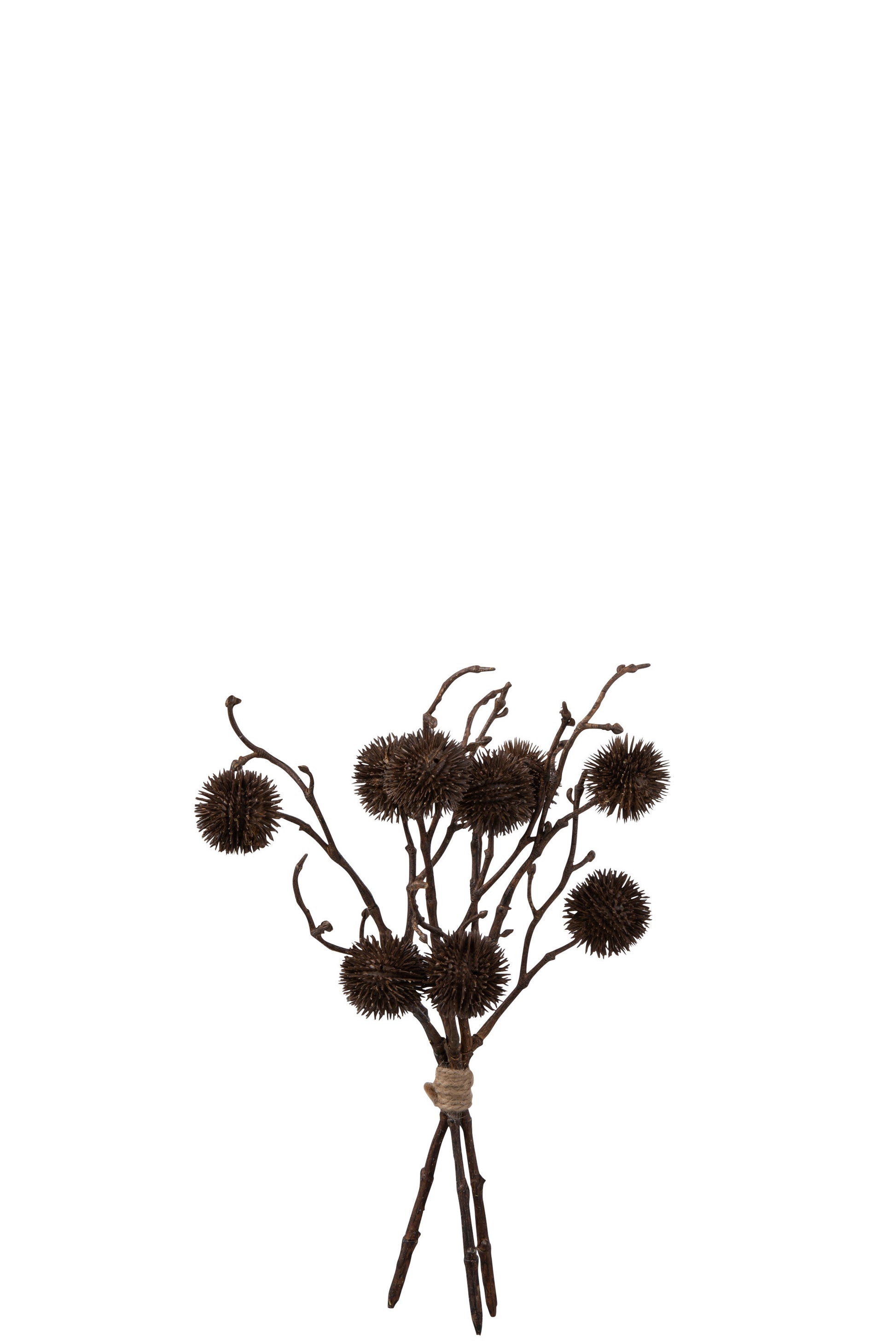 BUNDLE POMPOM PLASTIC DARK BROWN