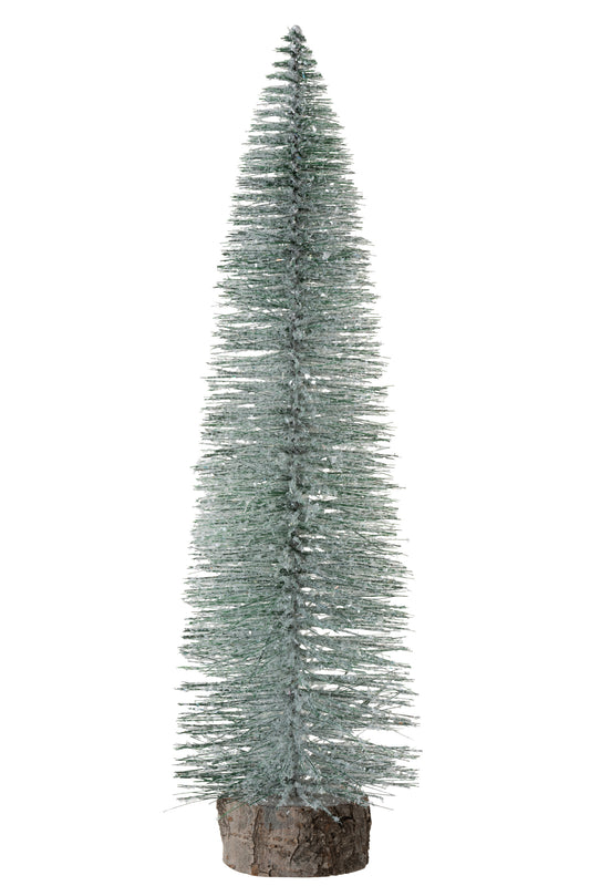 CHRISTMAS TREE DECO GLITTER LIGHT GREEN EXTRA LARGE