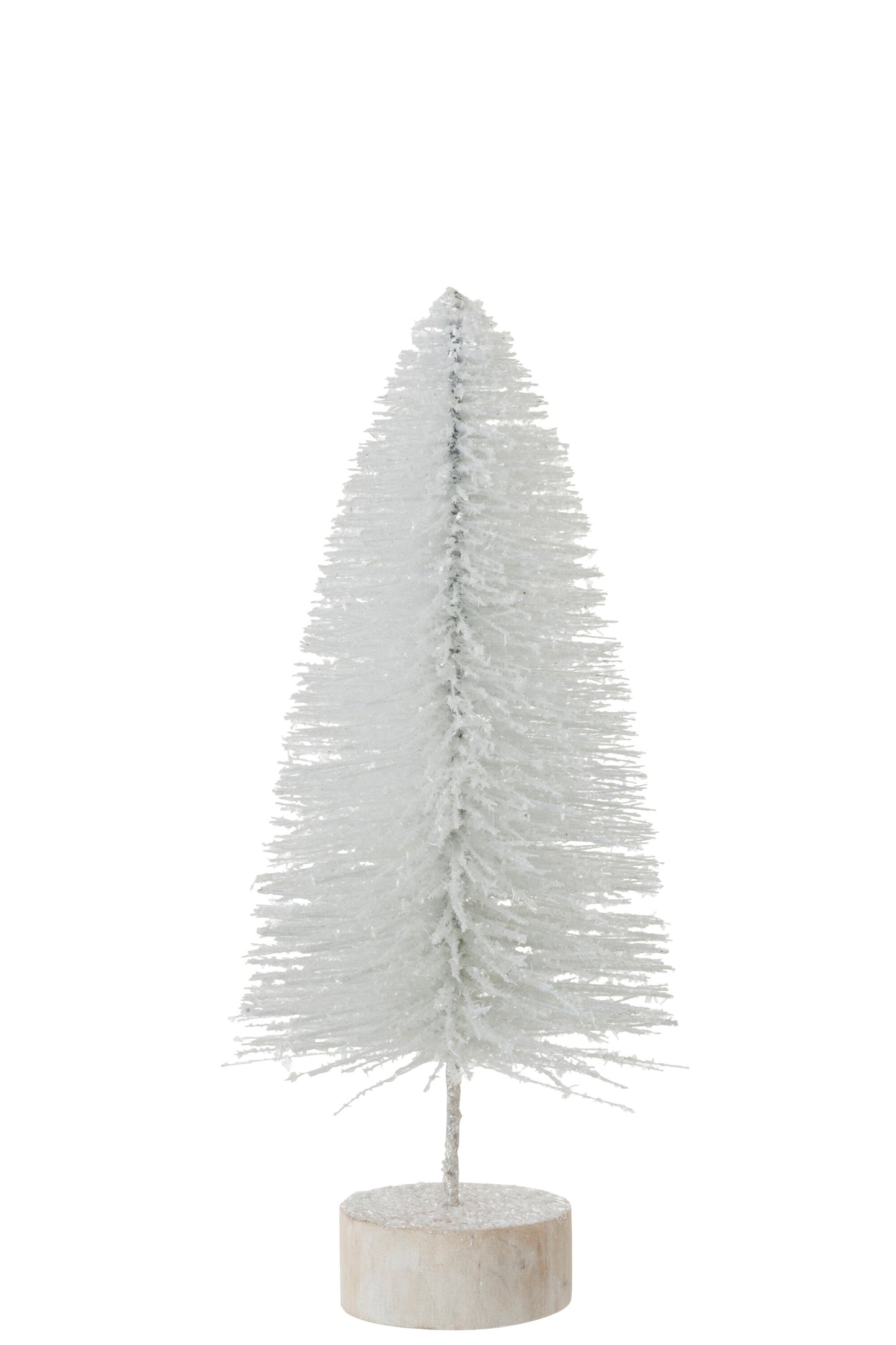 CHRISTMAS TREE DECO GLITTER WHITE LARGE